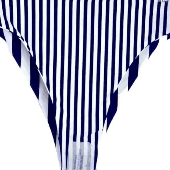 ROXY Juniors Paradise Reversible Bikini Bottoms Navy White Parallel XL New - Picture 12 of 16